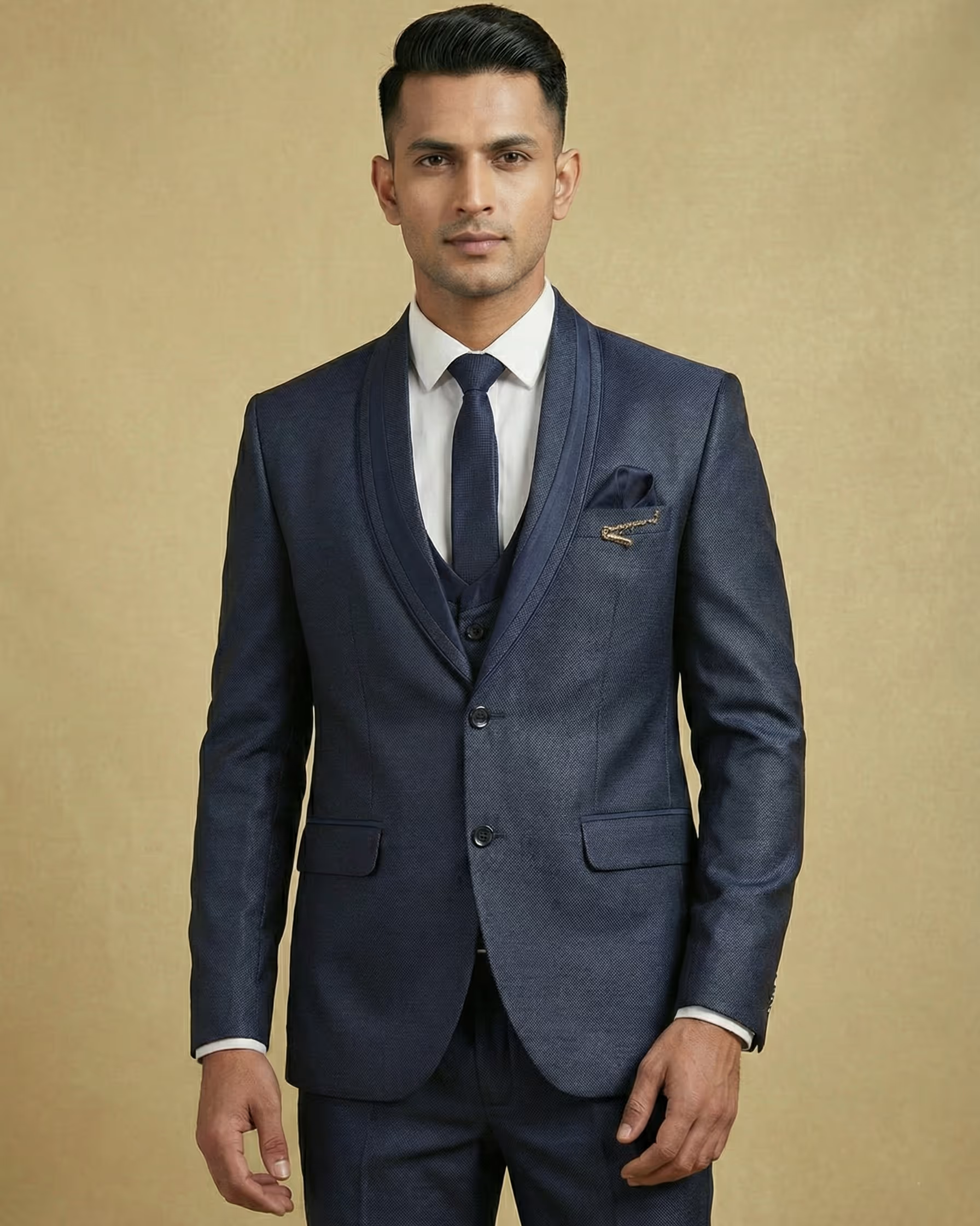 Blue 5-Piece Wedding Suit