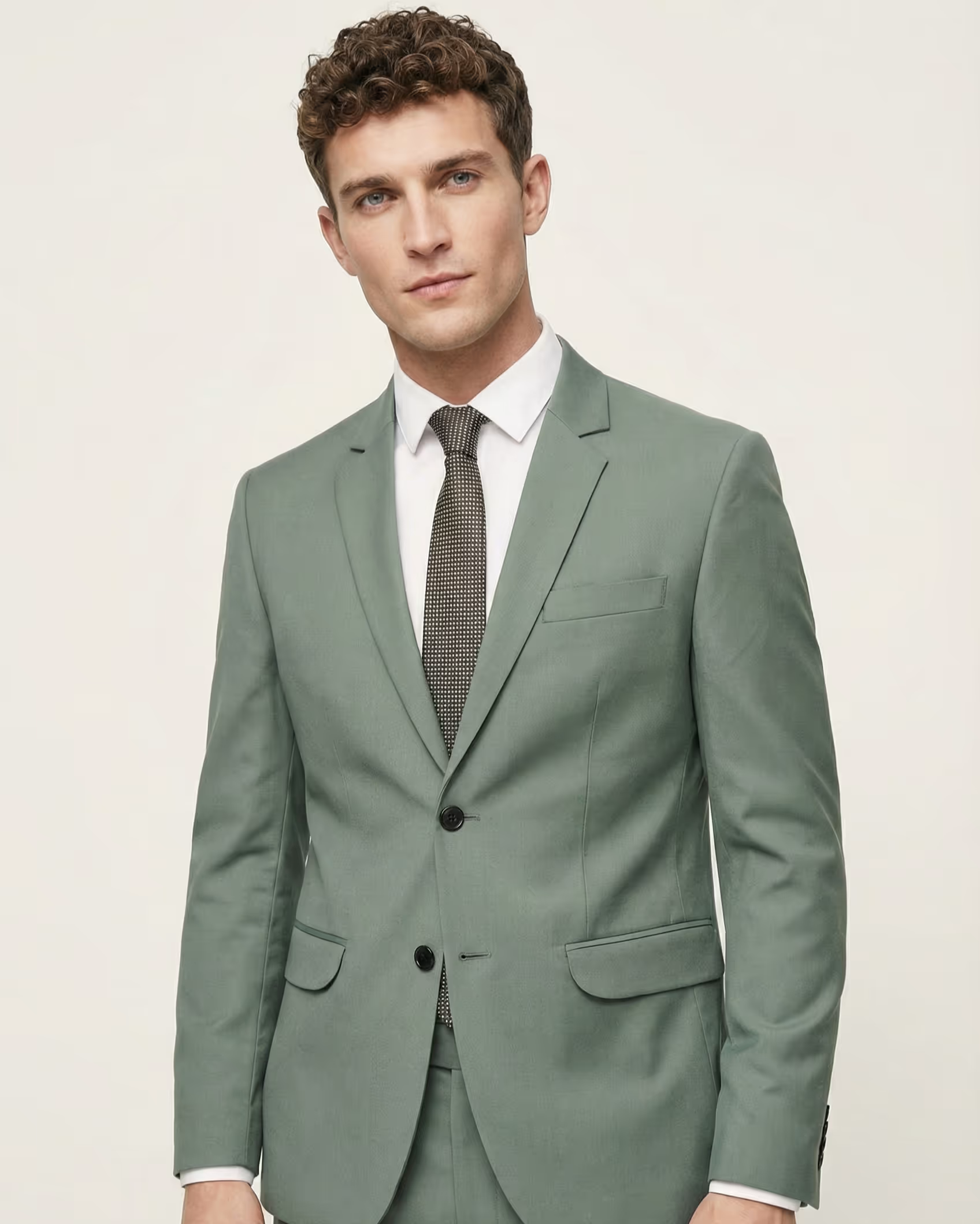 Green Single Breasted Suit