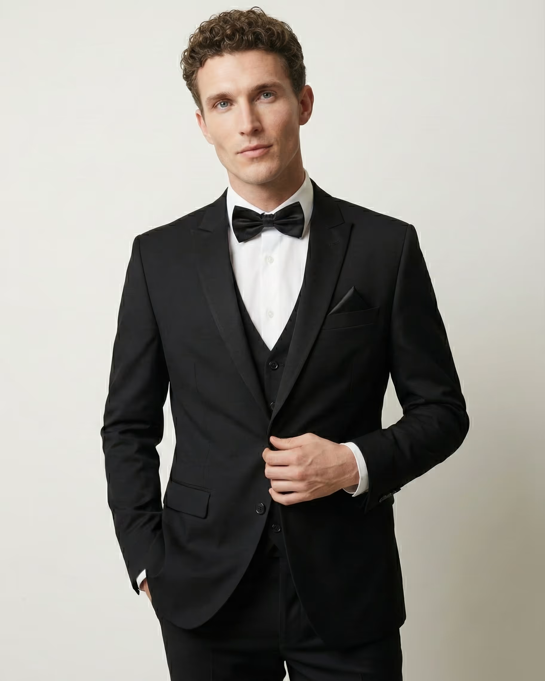 Black 3-Piece Tuxedo Suit