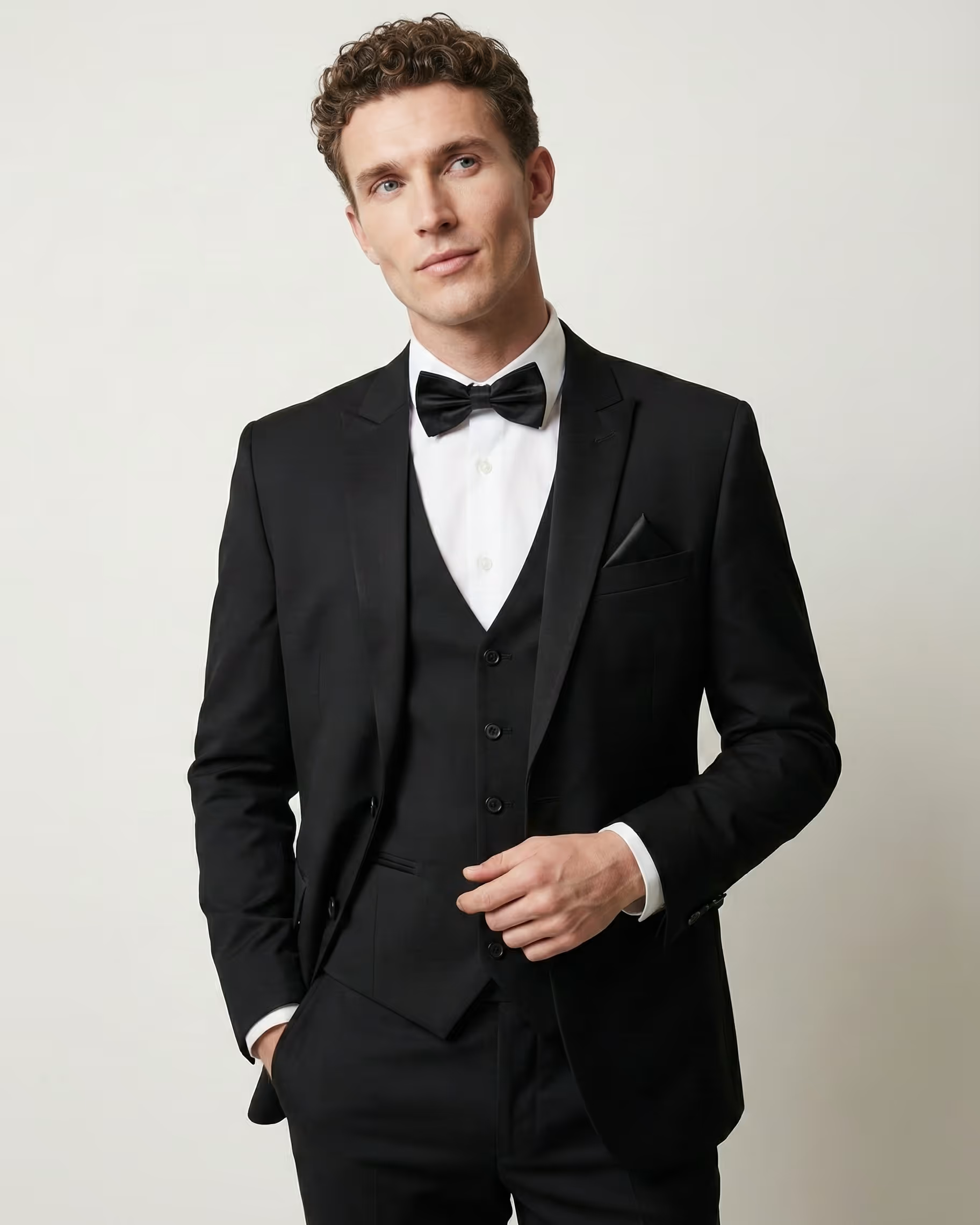 Black 3-Piece Tuxedo Suit