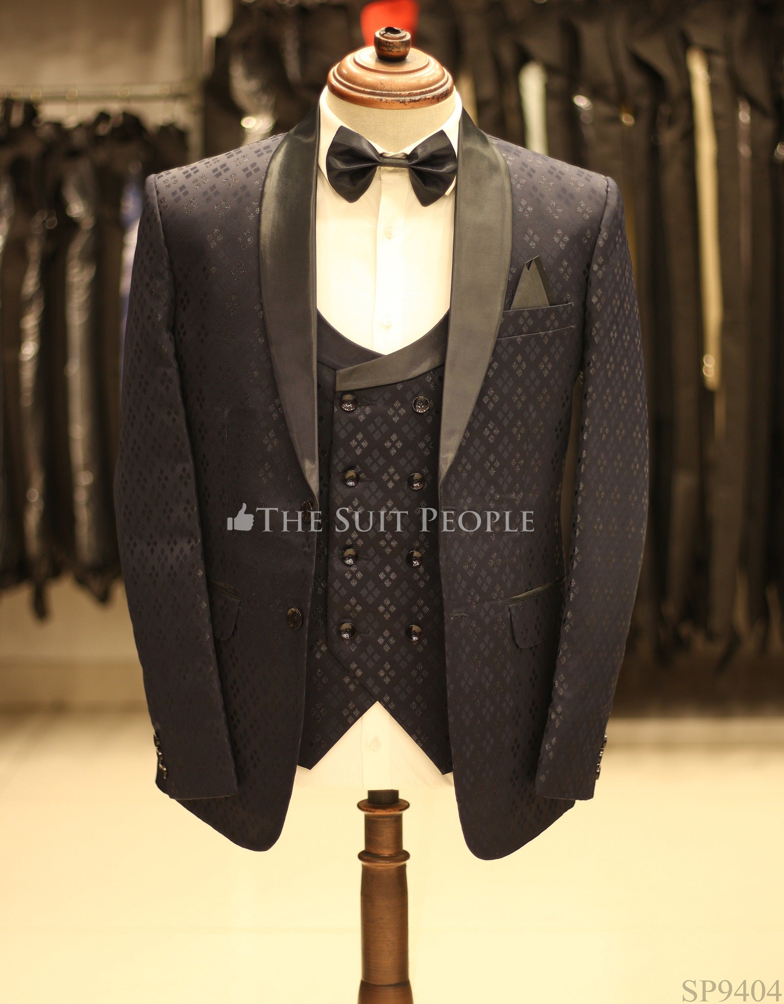 SP9404-3pc Tuxedo Bow (Sp)