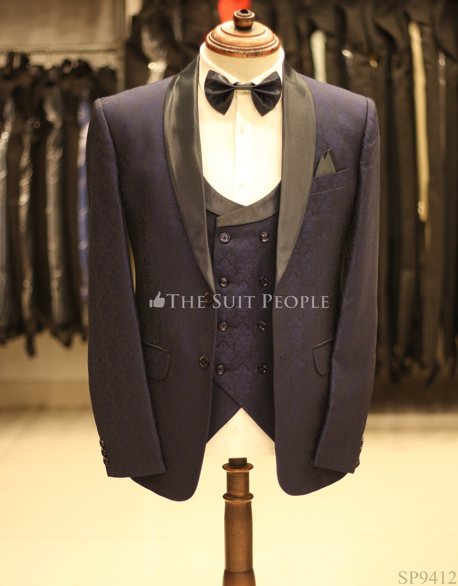 SP9412-3pc Tuxedo Bow (Sp)
