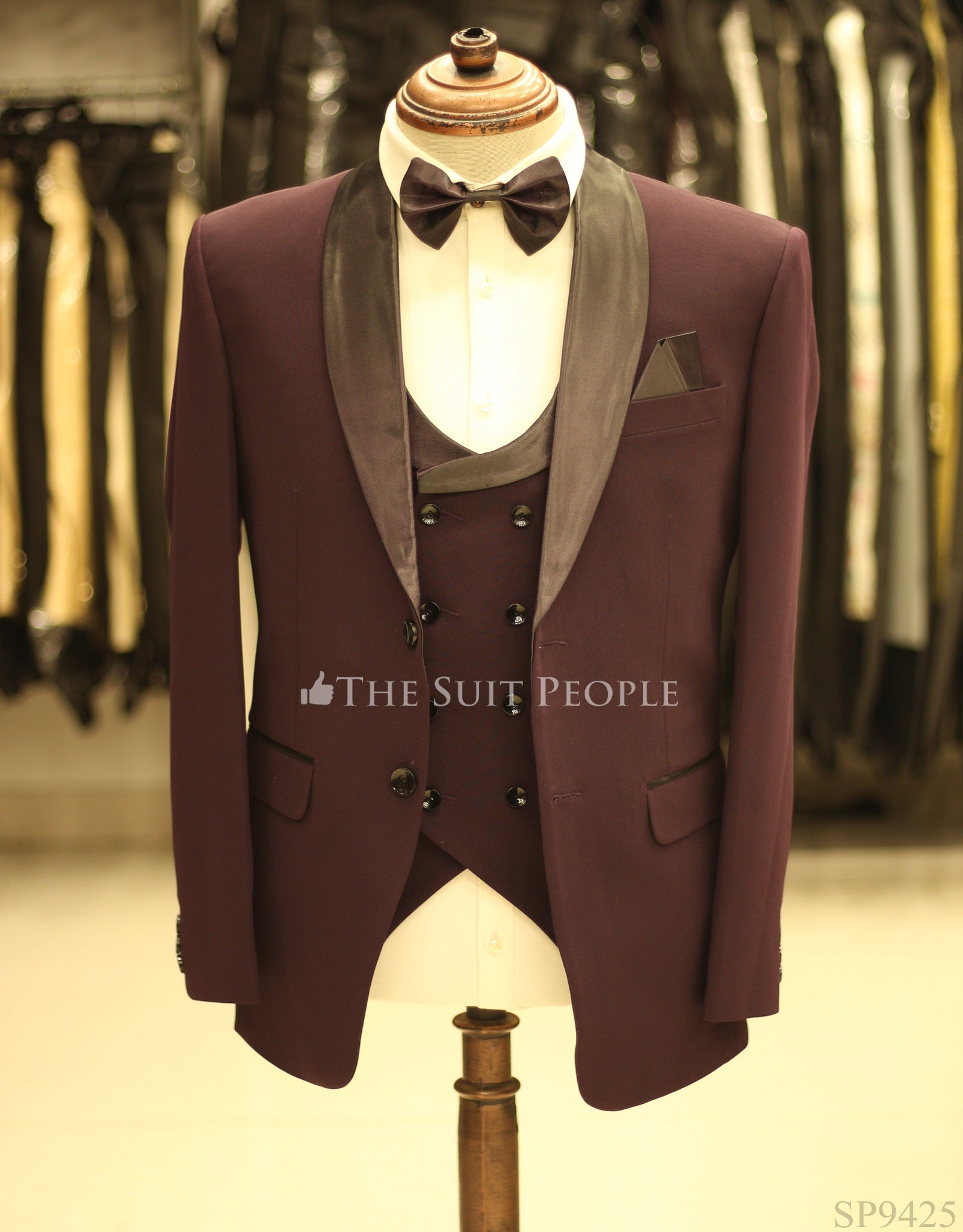 SP9425-3pc Tuxedo Bow (Sp)