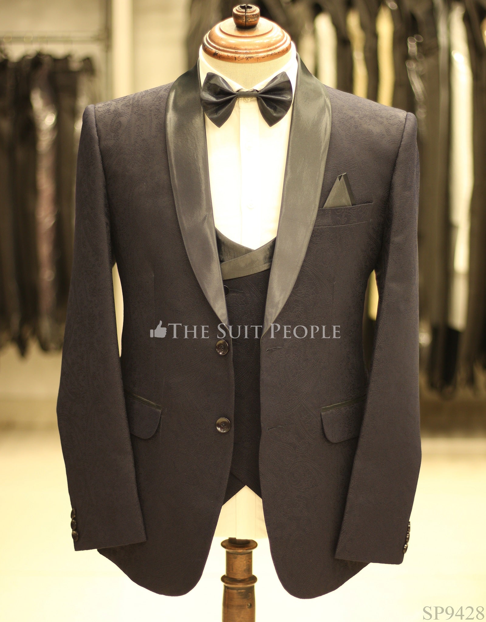 SP9428-3pc Tuxedo Bow (Sp)