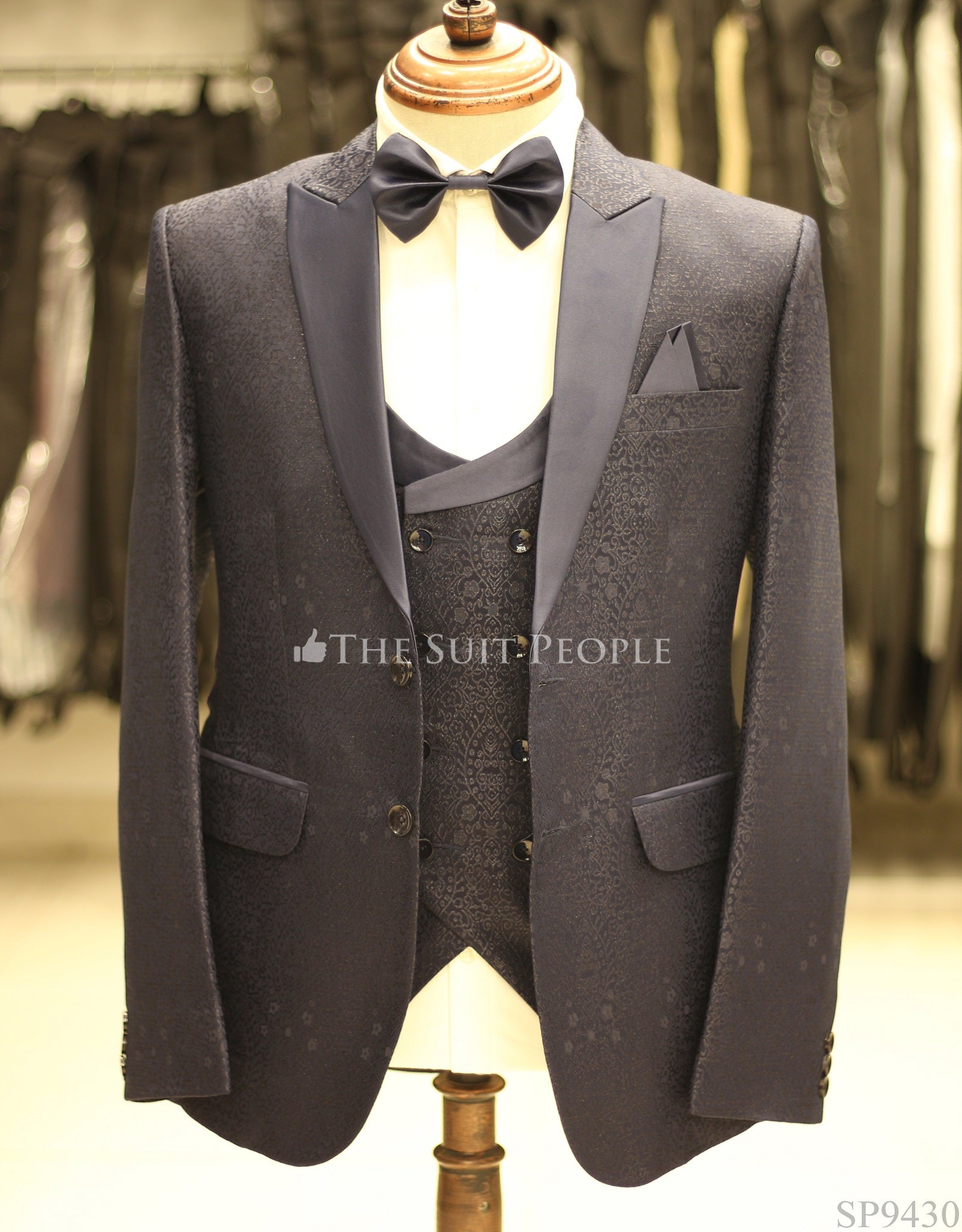 SP9430-3pc Tuxedo Bow (Sp)