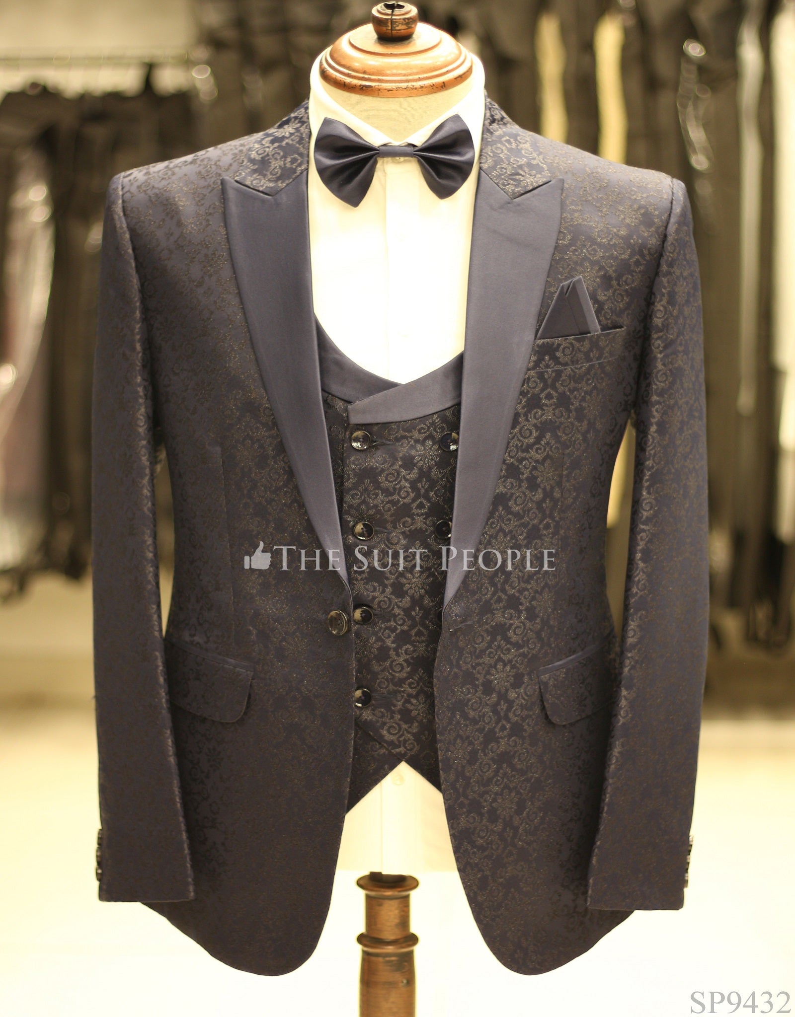 SP9432-3pc Tuxedo Bow (Sp)